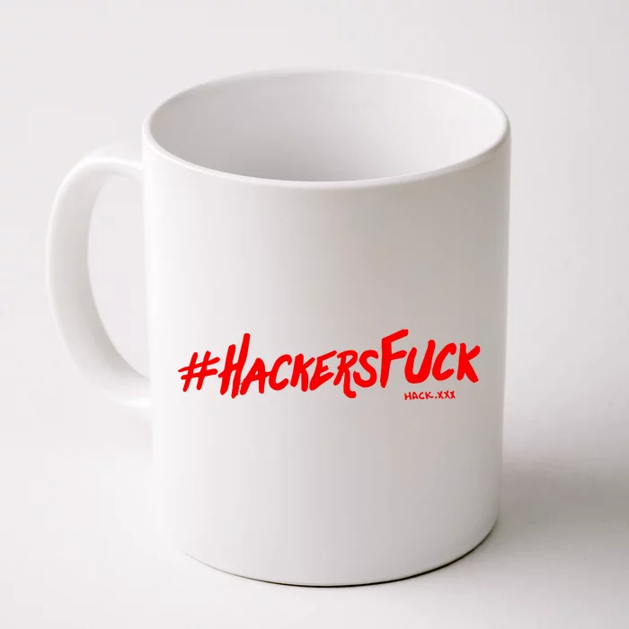 Hack.Xxx Hashtag Hackers Suck Front & Back Coffee Mug