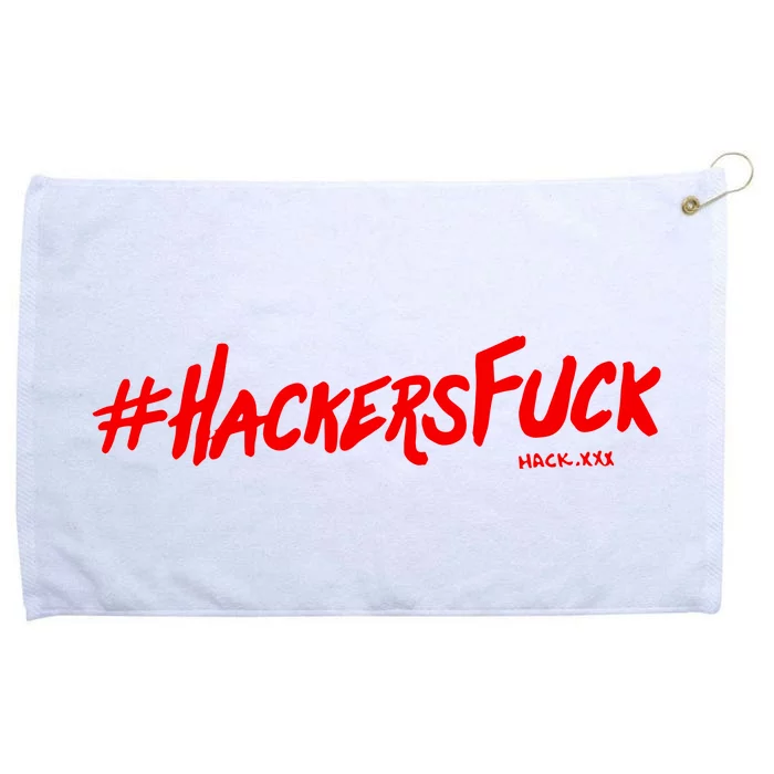 Hack.Xxx Hashtag Hackers Suck Grommeted Golf Towel