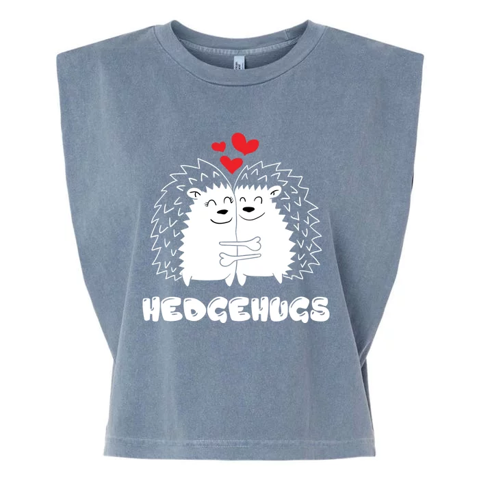 Hedgehugs Hedgehog Hugs Valentine's Day Gift Couple Gift Garment-Dyed Women's Muscle Tee