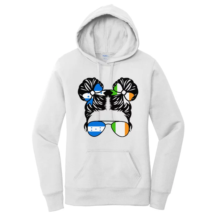 Half Honduran Half Irish  Honduras Heritage Women's Pullover Hoodie