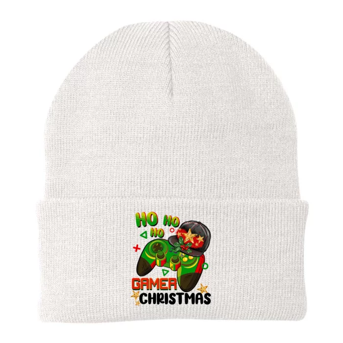 Ho Ho Ho Gamer Christmas Knit Cap Winter Beanie