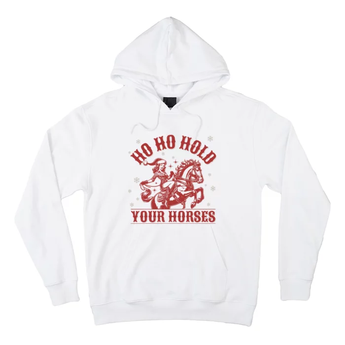 Ho Ho Hold Your Horse Oversized Vintage Washed Hoodie