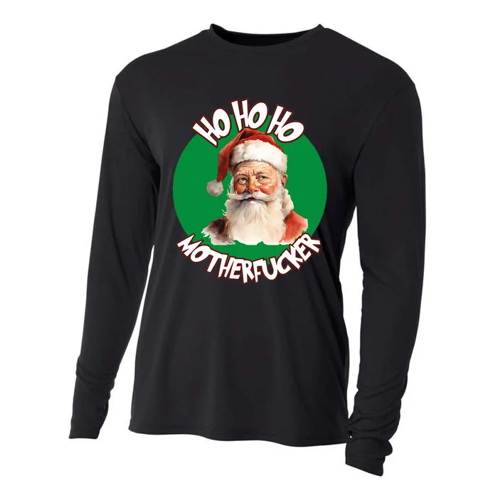 Ho Ho Ho Motherfucker Christmas Party Cooling Performance Long Sleeve Crew