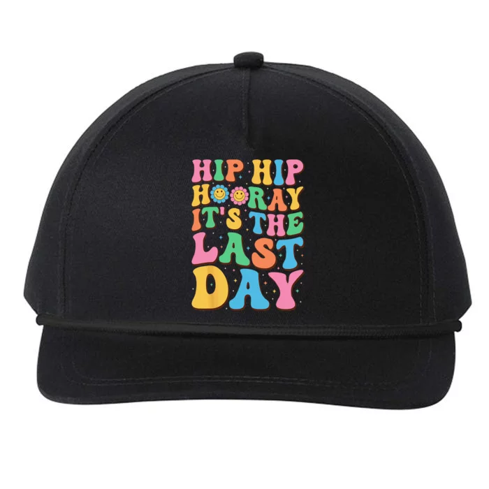 Hip Hip Hooray Its Last Day of School Hello Summer Teacher Snapback Five-Panel Rope Hat