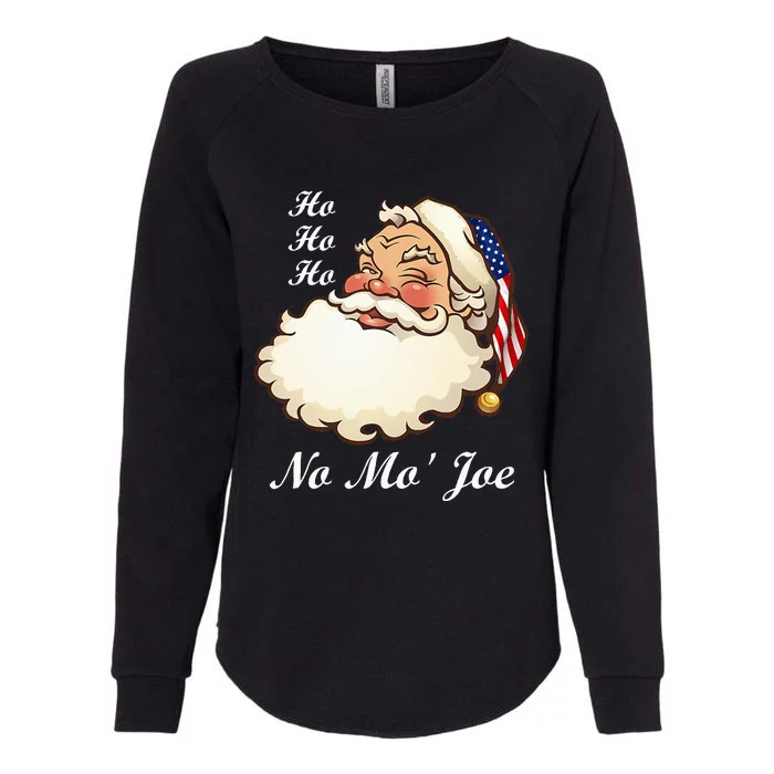 Ho Ho Ho No Mo' Joe Funny Santa Christmas Womens California Wash Sweatshirt