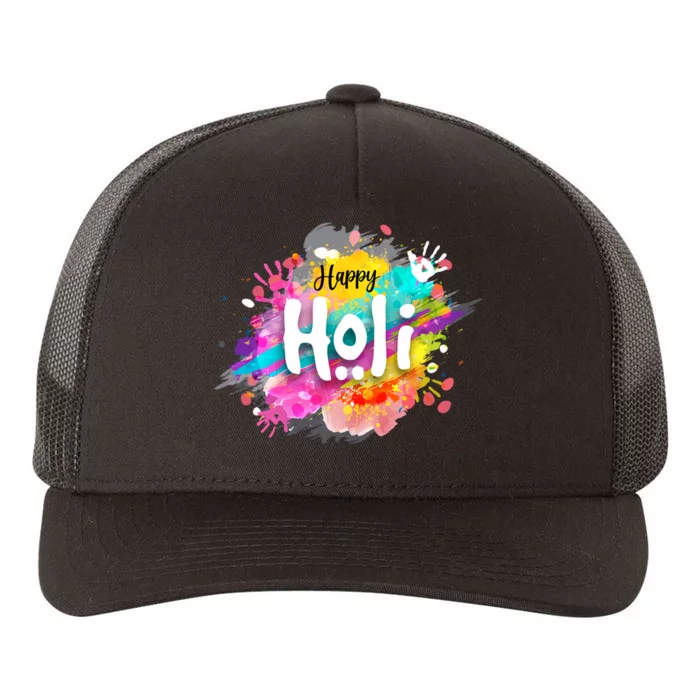 Happy Holi Holi Hai Hindu Holi Festival Festival Of Colors Yupoong Adult 5-Panel Trucker Hat