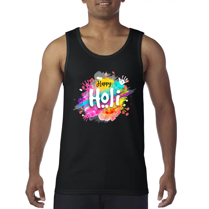 Happy Holi Holi Hai Hindu Holi Festival Festival Of Colors Tank Top