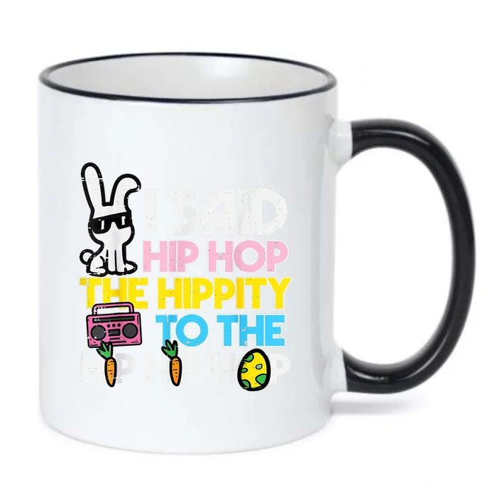 Hip Hop Hippity Easter Bunny Funny Black Color Changing Mug