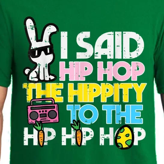 Hip Hop Hippity Easter Bunny Funny Pajama Set