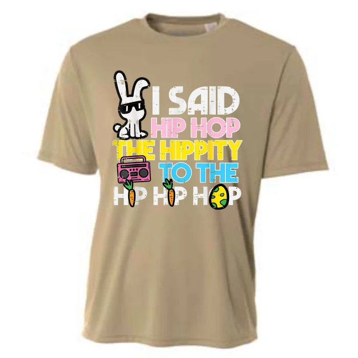 Hip Hop Hippity Easter Bunny Funny Cooling Performance Crew T-Shirt