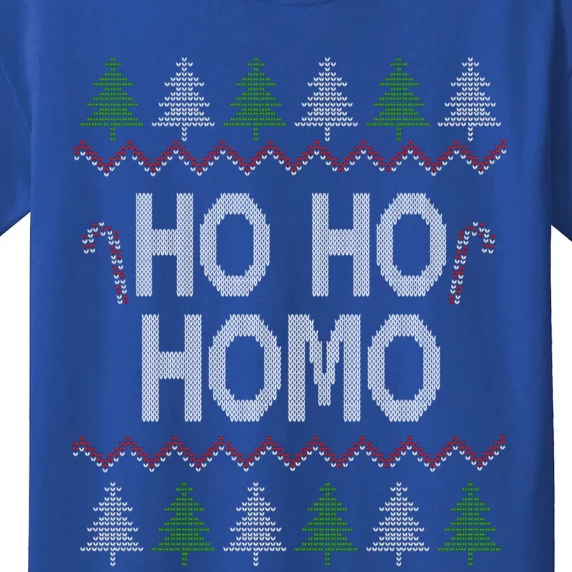 Ho Ho Ho Homo Homosexual Lgbt Gay Ugly Christmas Gift Kids T-Shirt