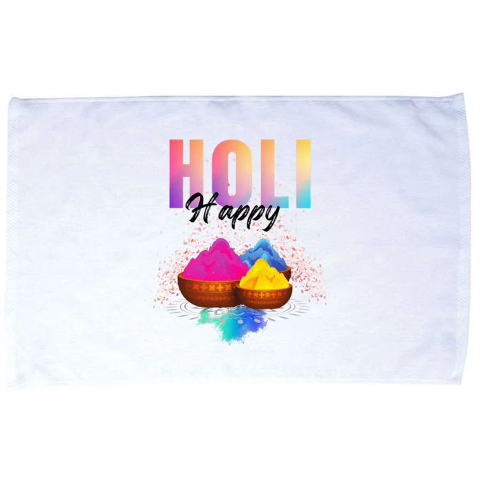 Happy Holi Microfiber Hand Towel