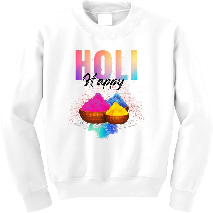 Happy Holi Kids Sweatshirt