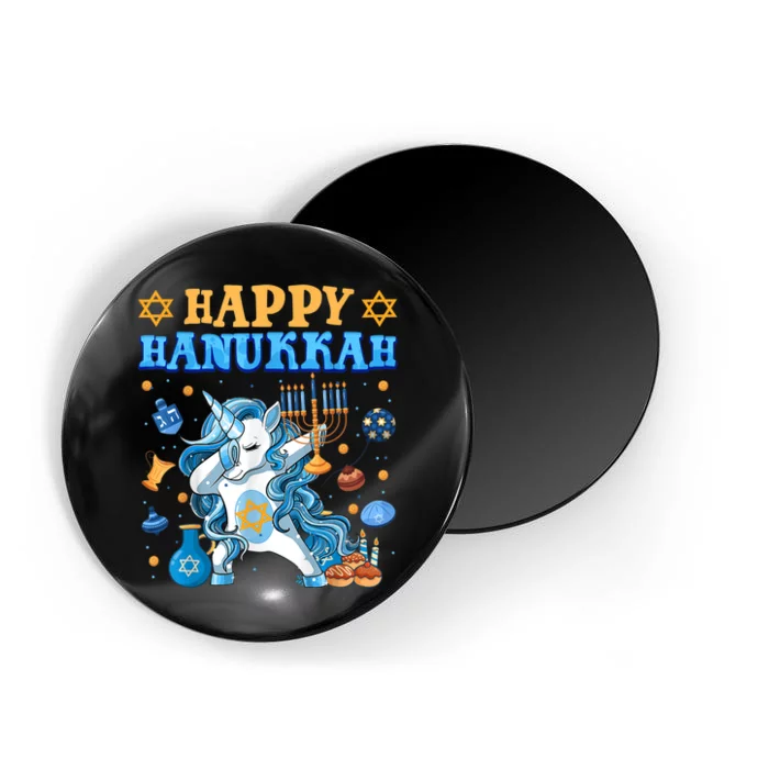 Happy Happy Hanukkah Unicorn Jewnicorn Chanukah Jewish Xmas Gifts Magnet