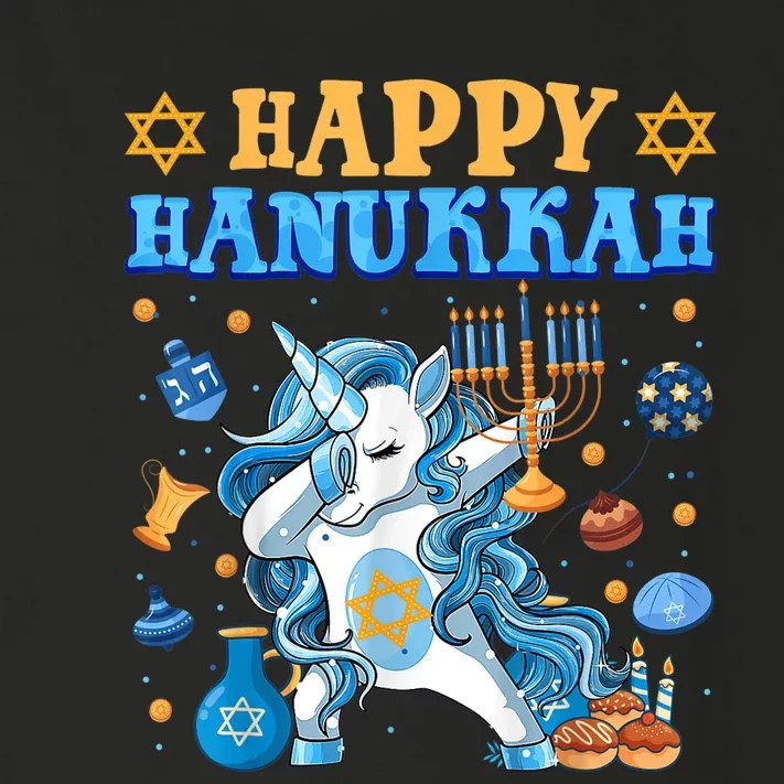 Happy Happy Hanukkah Unicorn Jewnicorn Chanukah Jewish Xmas Gifts Toddler Long Sleeve Shirt