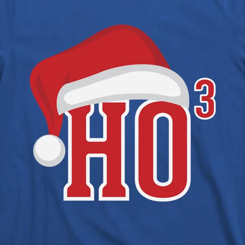 Ho Ho Ho X 3 Third Power Funny Christmas Holiday Gift T-Shirt