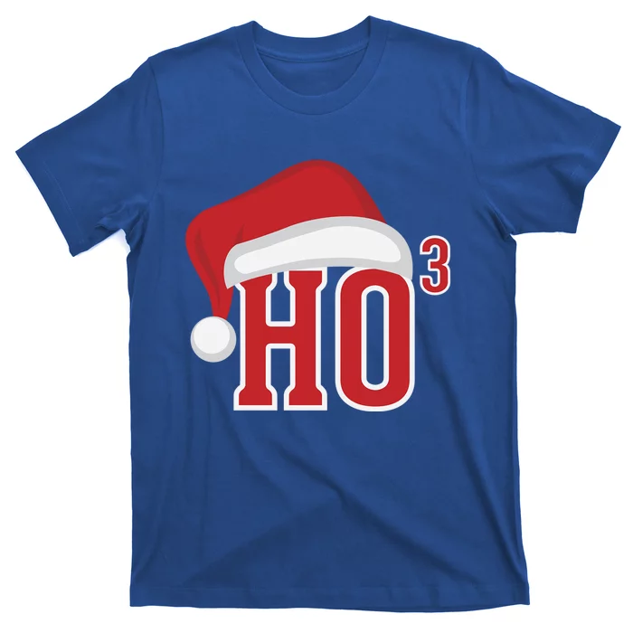 Ho Ho Ho X 3 Third Power Funny Christmas Holiday Gift T-Shirt