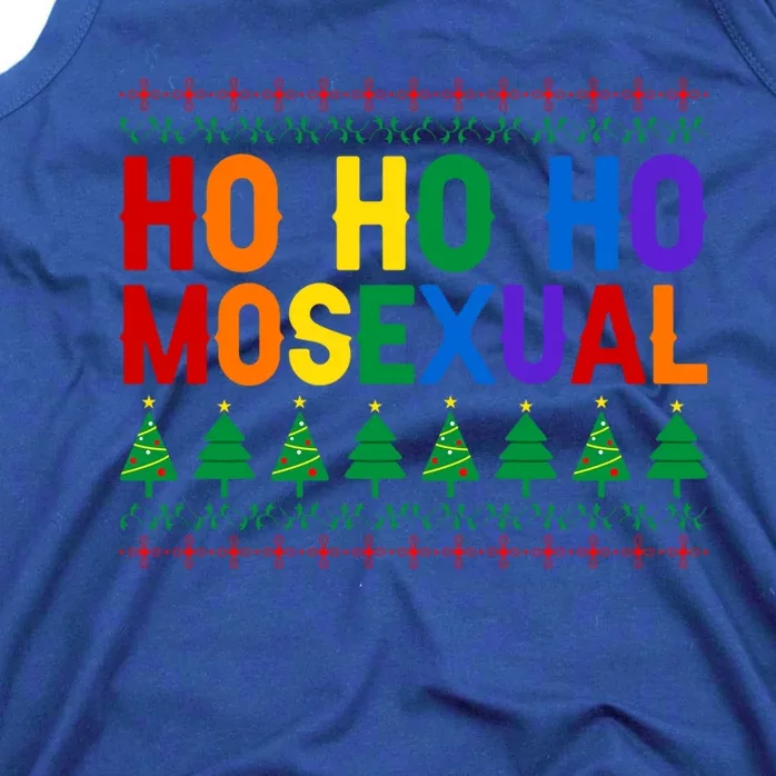 Ho Ho Homosexual Ugly Xmas Sweater Funny Lgbt Christmas Gift Tank Top