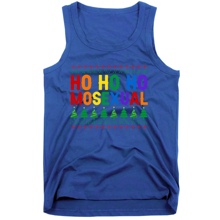 Ho Ho Homosexual Ugly Xmas Sweater Funny Lgbt Christmas Gift Tank Top