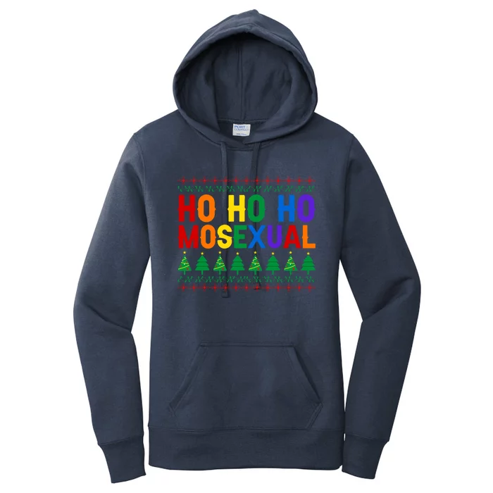 Ho Ho Homosexual Ugly Xmas Sweater Funny Lgbt Christmas Gift Women's Pullover Hoodie