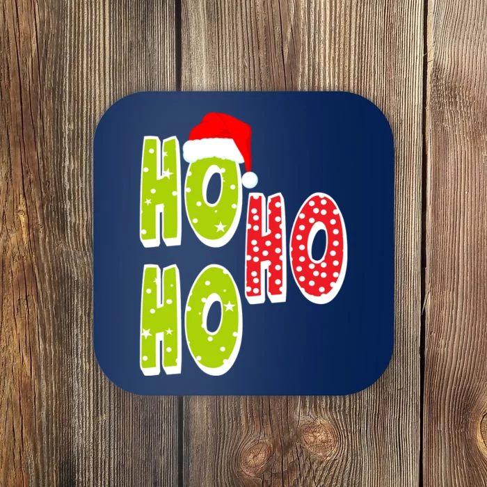 Ho Ho Ho Merry Christmas Festive Coaster