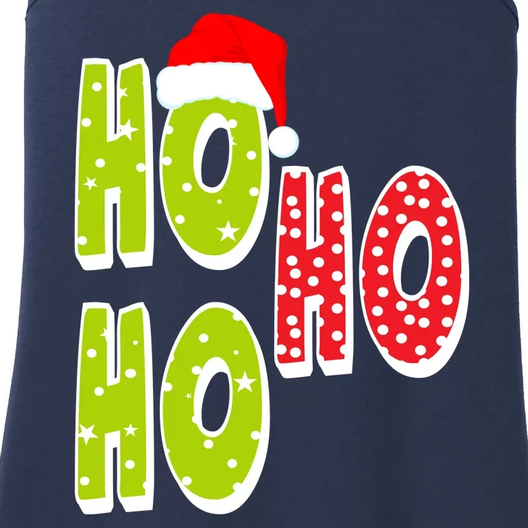 Ho Ho Ho Merry Christmas Festive Ladies Essential Tank