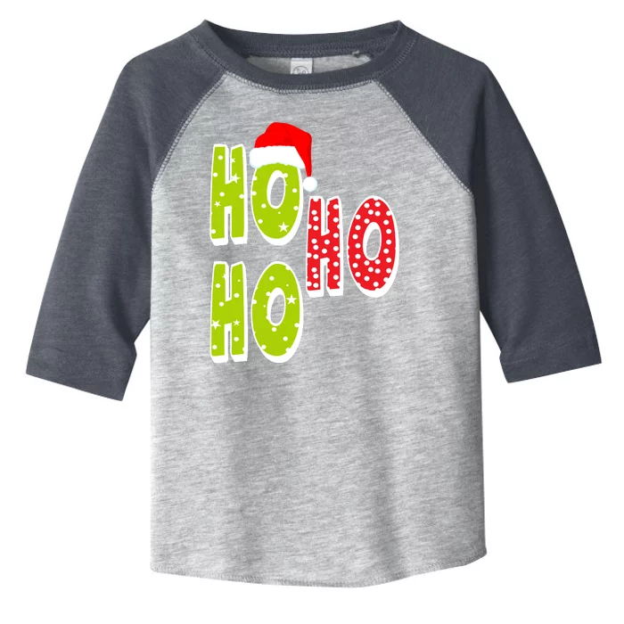 Ho Ho Ho Merry Christmas Festive Toddler Fine Jersey T-Shirt