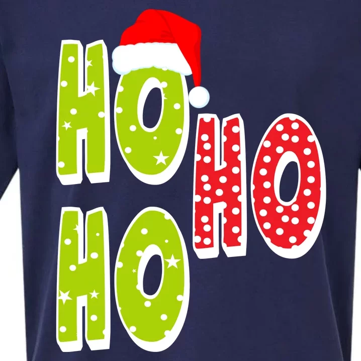 Ho Ho Ho Merry Christmas Festive Sueded Cloud Jersey T-Shirt