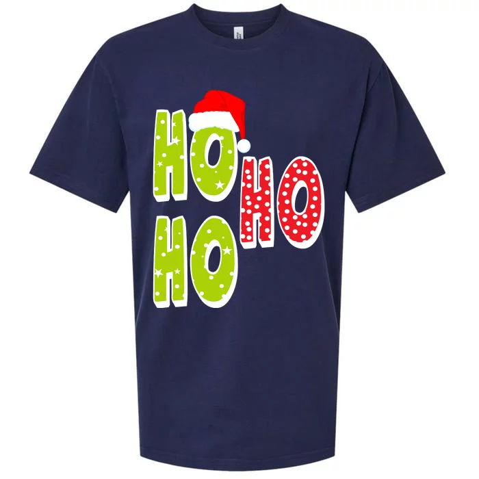 Ho Ho Ho Merry Christmas Festive Sueded Cloud Jersey T-Shirt