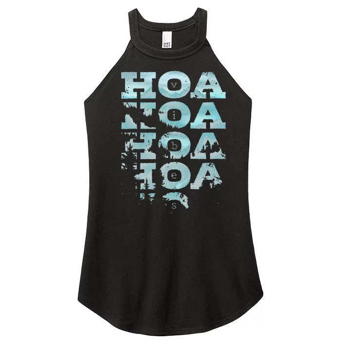 Hoa Hoa Hoa Hoa Hoa Season Vibes Women’s Perfect Tri Rocker Tank