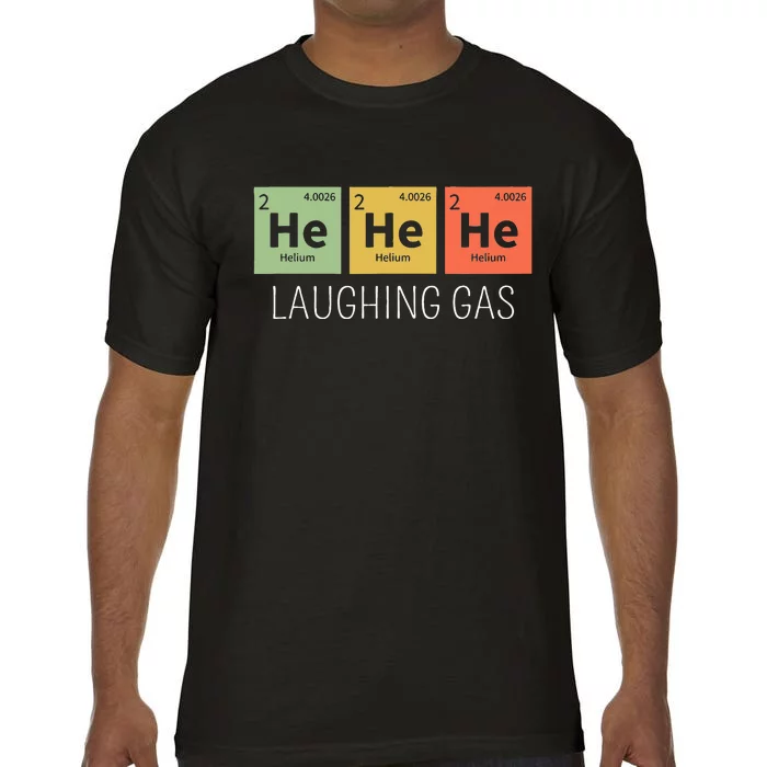 He He He Helium Laughing Gas Funny Chemistry Elements Comfort Colors T-Shirt