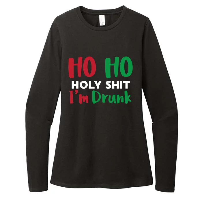 Ho Ho Ho Holy Im Drunk Funny Christmas Ing Attire Cool Gift Womens CVC Long Sleeve Shirt