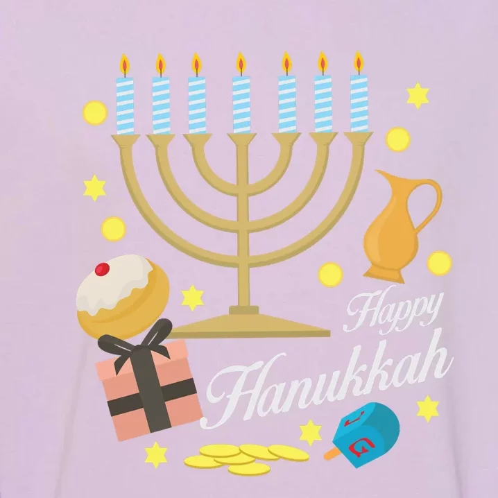 Happy Hanukkah/Chanukah Garment-Dyed Sweatshirt