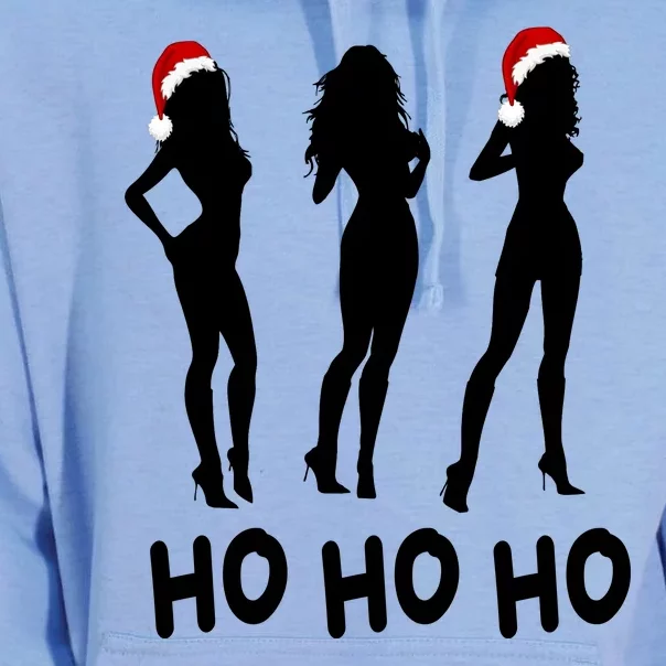 Ho Ho Ho Female Funny Santa Unisex Surf Hoodie