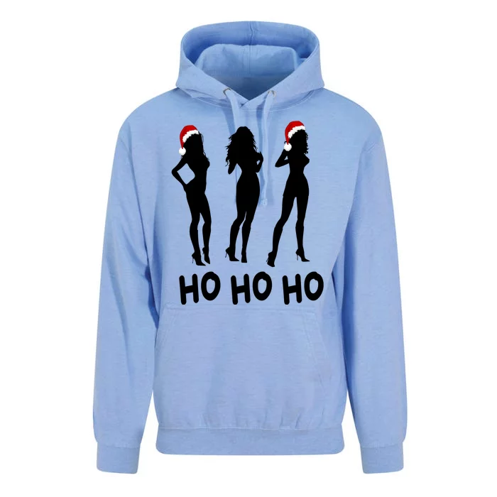 Ho Ho Ho Female Funny Santa Unisex Surf Hoodie