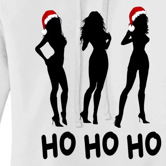 Ho Ho Ho Female Funny Santa Women's Pullover Hoodie