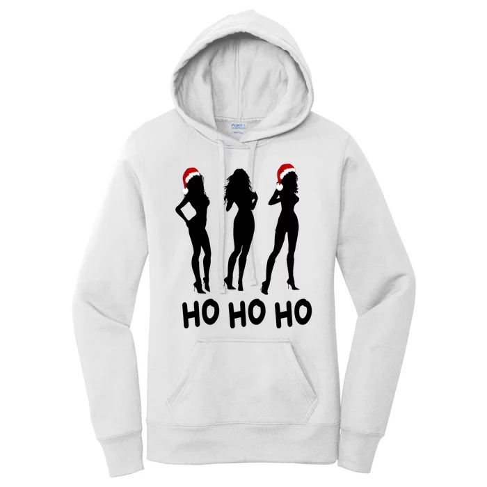 Ho Ho Ho Female Funny Santa Women's Pullover Hoodie