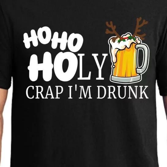 Ho Ho Holy Crap IM Drunk Day Ing Great Gift Beer Clothes Gift Pajama Set