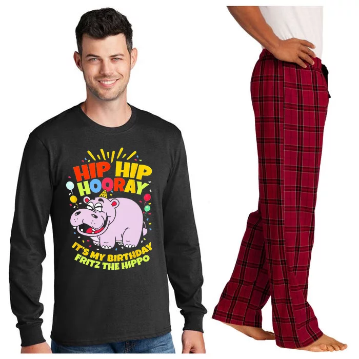 Hip Hip Hooray Its My Birthday Fritz The Hippo Long Sleeve Pajama Set