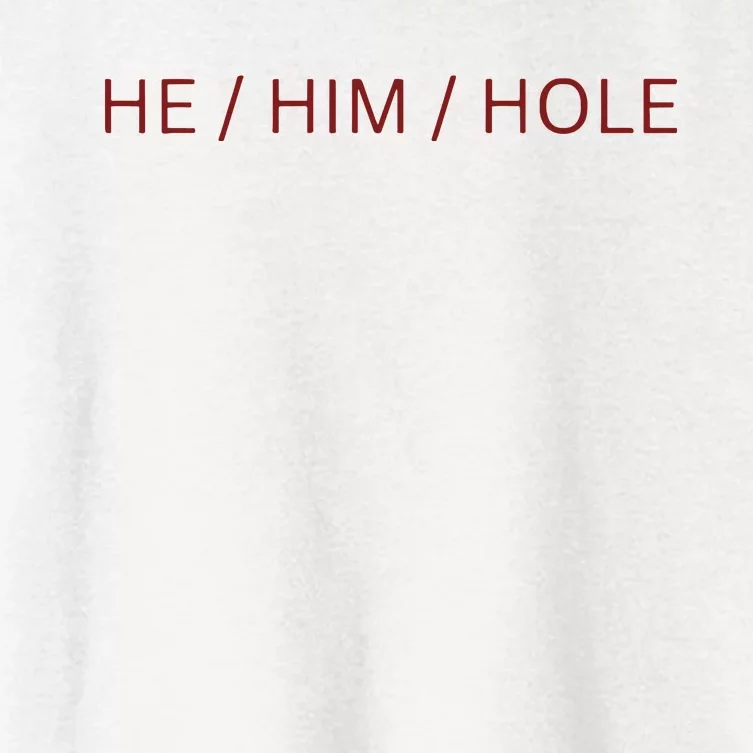 He Him Hole Women's Crop Top Tee