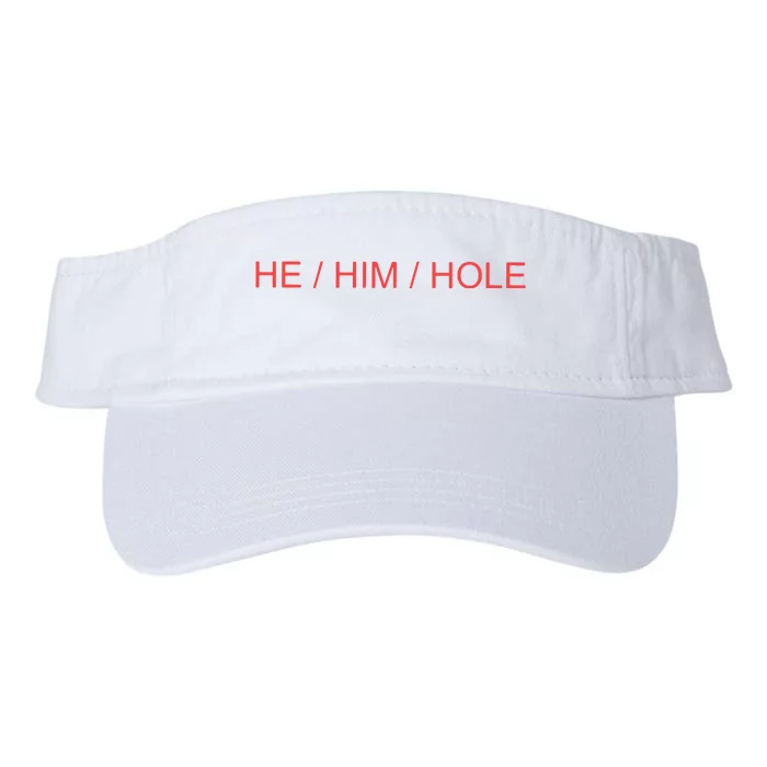 He/ Him/ Hole Valucap Bio-Washed Visor