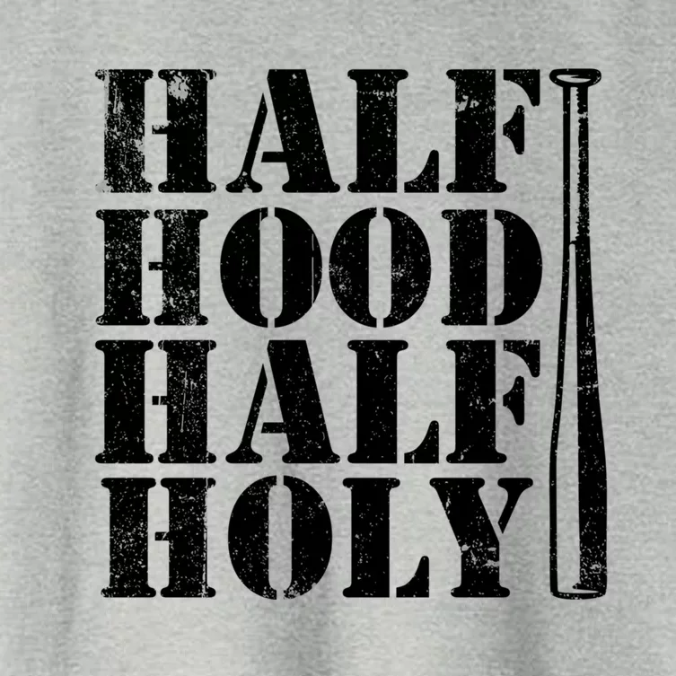 Half Hood Half Holy Great Gift Women's Crop Top Tee