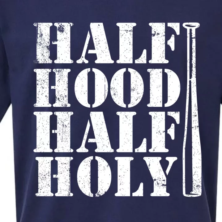 Half Hood Half Holy Great Gift Sueded Cloud Jersey T-Shirt