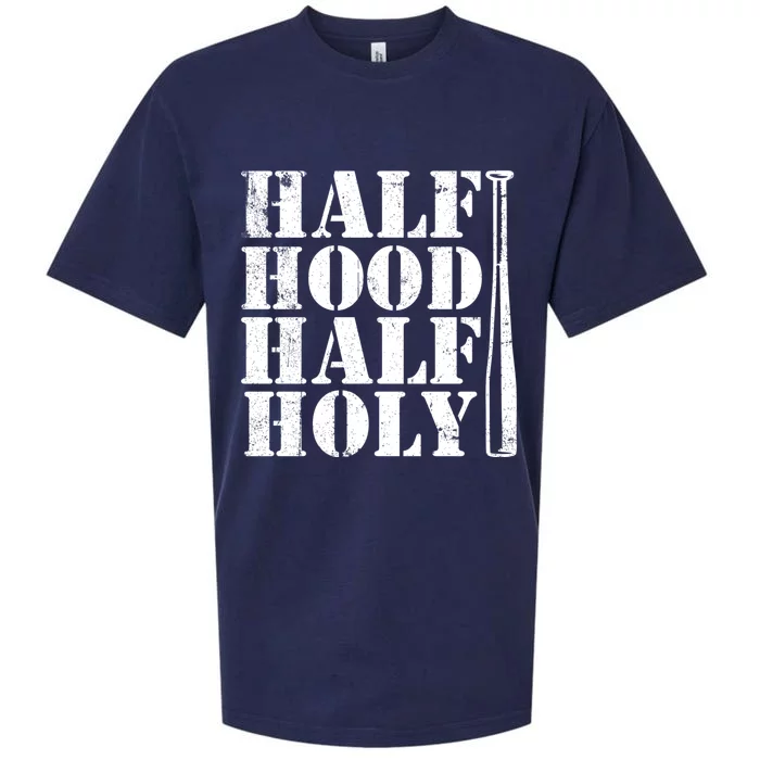 Half Hood Half Holy Great Gift Sueded Cloud Jersey T-Shirt