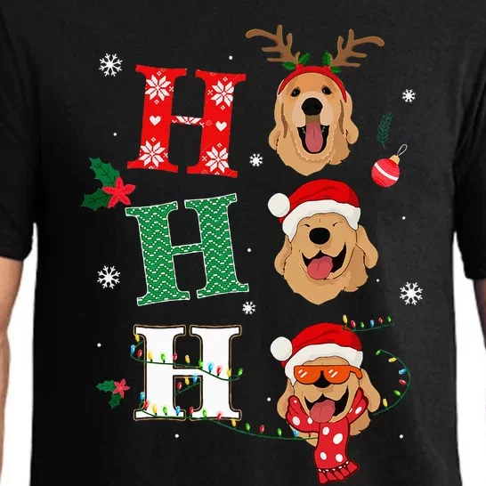 Ho Ho Ho Retrievers Golden Xmas Outfit Christmas Costume Pajama Set