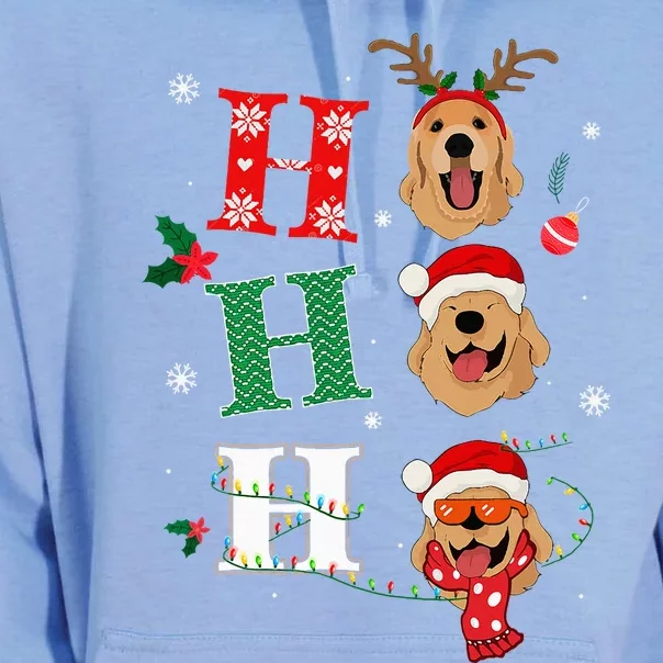 Ho Ho Ho Retrievers Golden Xmas Outfit Christmas Costume Unisex Surf Hoodie