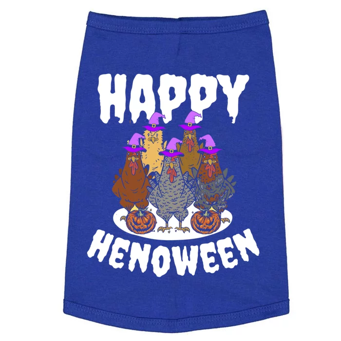 Happy Henoween Hen Chicken Farm Halloween Cute Gift Doggie Tank