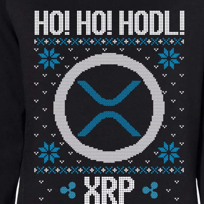 Ho Ho Hodl Xrp Fun Xrp Ripple Cryptocurrency Gear Gift Womens California Wash Sweatshirt