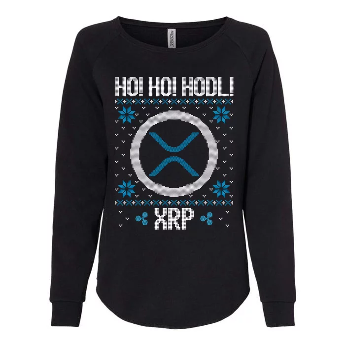 Ho Ho Hodl Xrp Fun Xrp Ripple Cryptocurrency Gear Gift Womens California Wash Sweatshirt