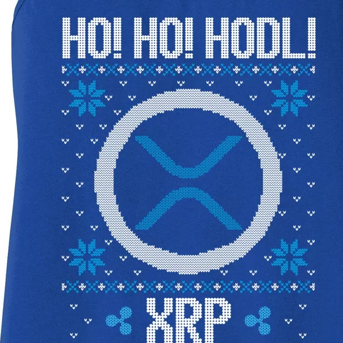 Ho Ho Hodl Xrp Fun Xrp Ripple Cryptocurrency Gear Gift Women's Racerback Tank